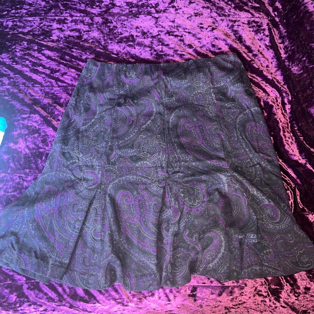 Chaps Paisley Skirt